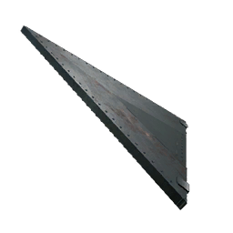 Toit triangulaire en métal