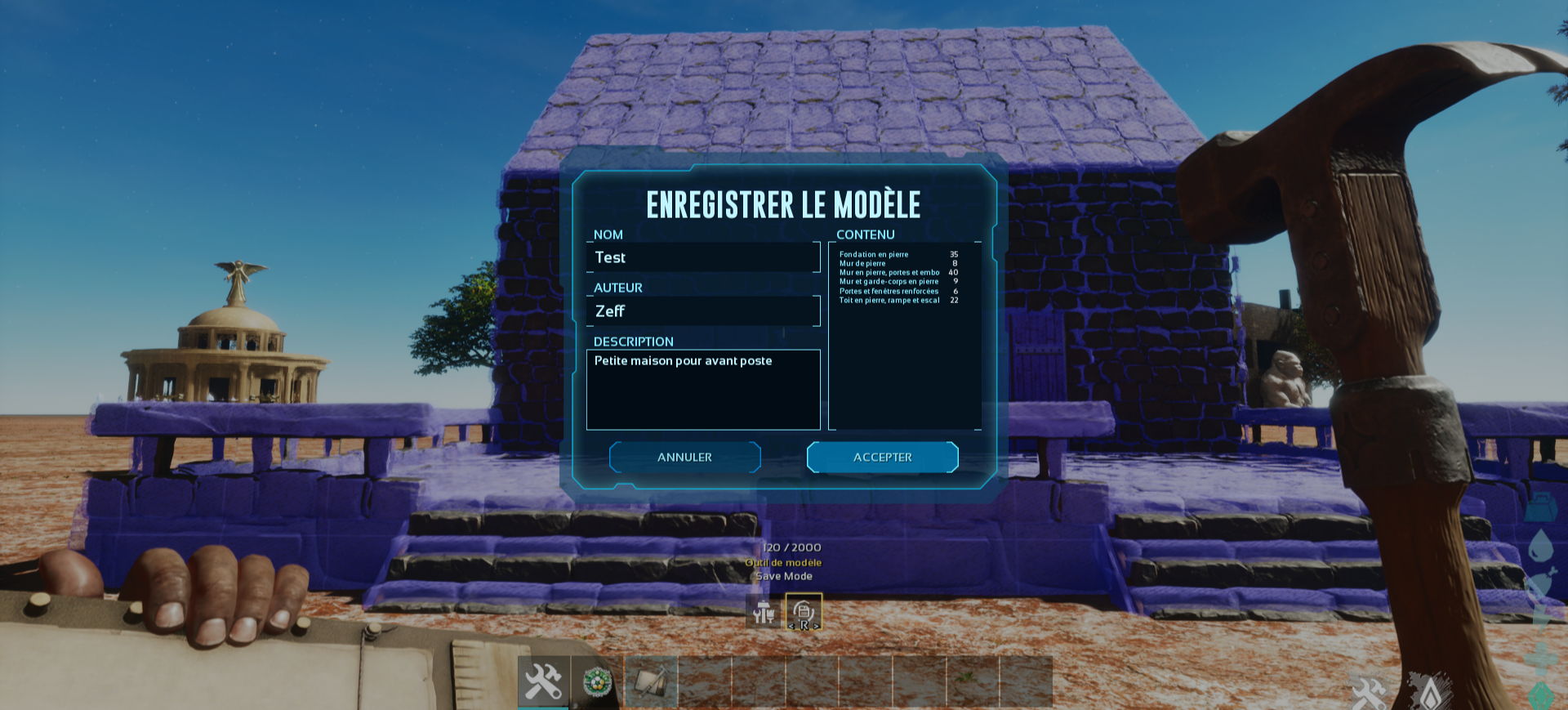 Marteau Mode Enregistrement